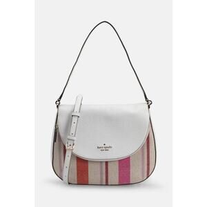 Kate Spade Leila colorful Striped Canvas leather Shoulder Crossbody Bag ✨